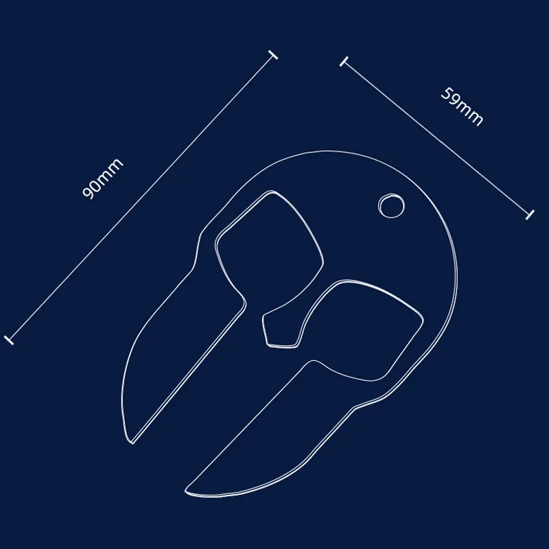 

Pendant Necklace Keychain Ring Knife Pendant Spike Finger Tool for Women Anti-wolf Safety Ring EDC Outdoor Self Defense Safety