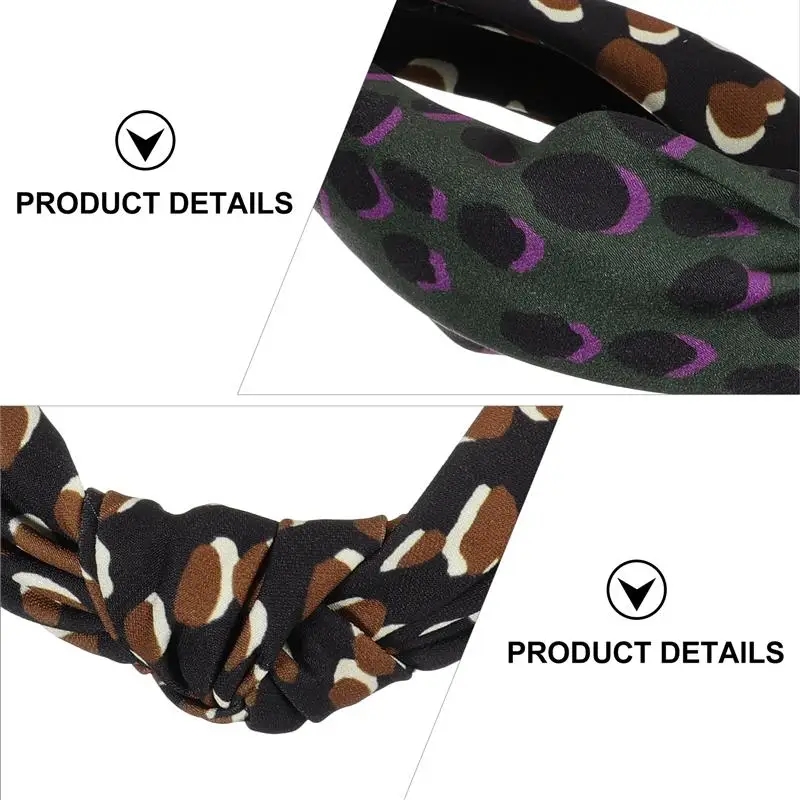 

2Pcs Headband Fashion Knot Women Wide Hairband Headwear Hair Accessories Hair Band