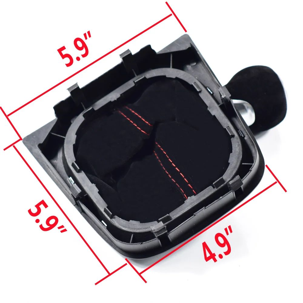 2019 New 5/6 Speed Gear Shift Knob With Gaiter Boot For Volkswagen VW Golf 5 6 MK5 MK6 R32 GTI 04-09 Black/Red Suede Leather | Автомобили