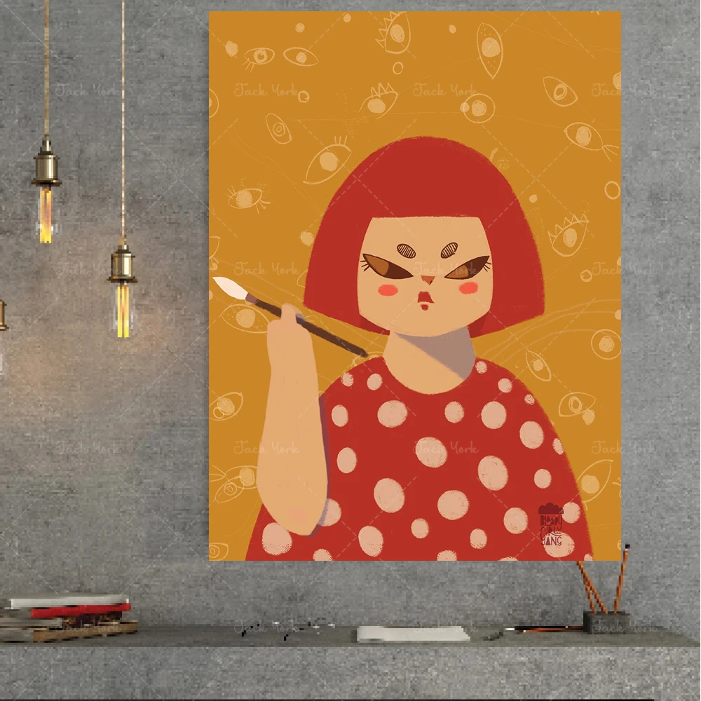 

Canvas poster HD print Kusama Yayoi painting