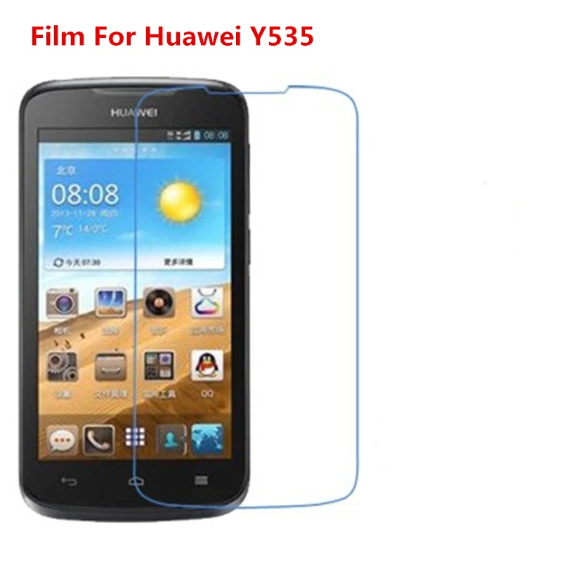 1/2/5/10 шт. ультратонкая прозрачная защитная пленка для HD ЖК-экрана с тканевой пленкой для очистки для Huawei Y535.