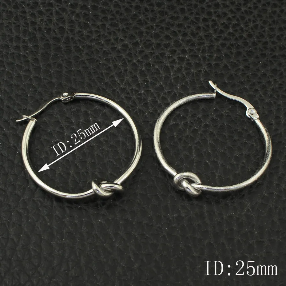 Серьги кольца золотистые женские простые ювелирные украшения из нержавеющей