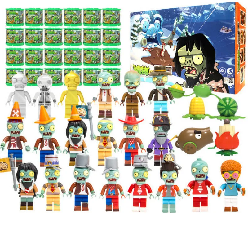 Игрушка конструктор Растения против зомби2 2 Коллекционная серия глухая коробка