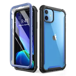 i blason for iphone 11 case 6 1 inch 2019 release ares full body rugged clear bumper cover case with built in screen protector free global shipping