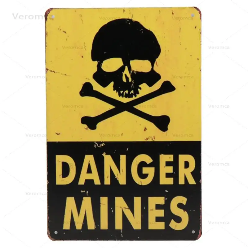 

Metal Sign Vintage Metal Retro Stickers Tintin Plaque Tin Signs Keep Out Danger Sign Bar Poster Art Iron Wall Sticker