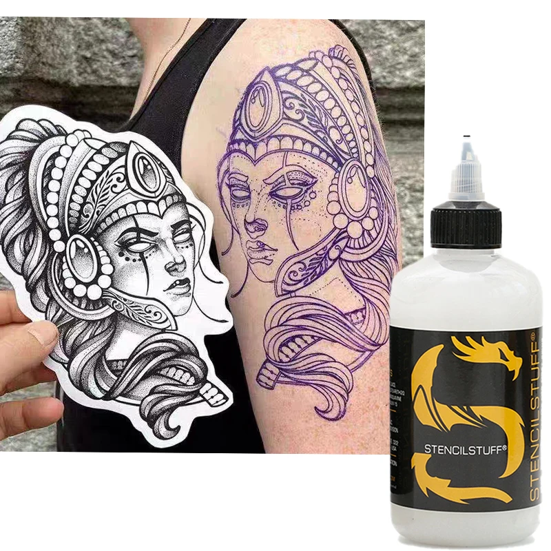 

Free Shipping Tattoo Transfer Gel Paste Paint Template Easy Tattoo Accessories Soap Transfer Ink Oil Tattoo Cream White latex