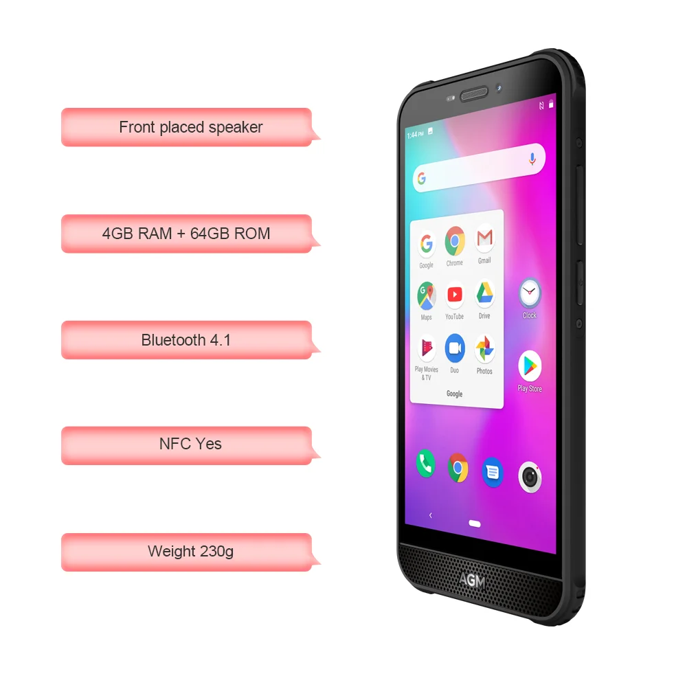 AGM A10 128G прочный мобильный телефон Android™Смартфон с экраном 5 7 дюйма HD 4400 мАч