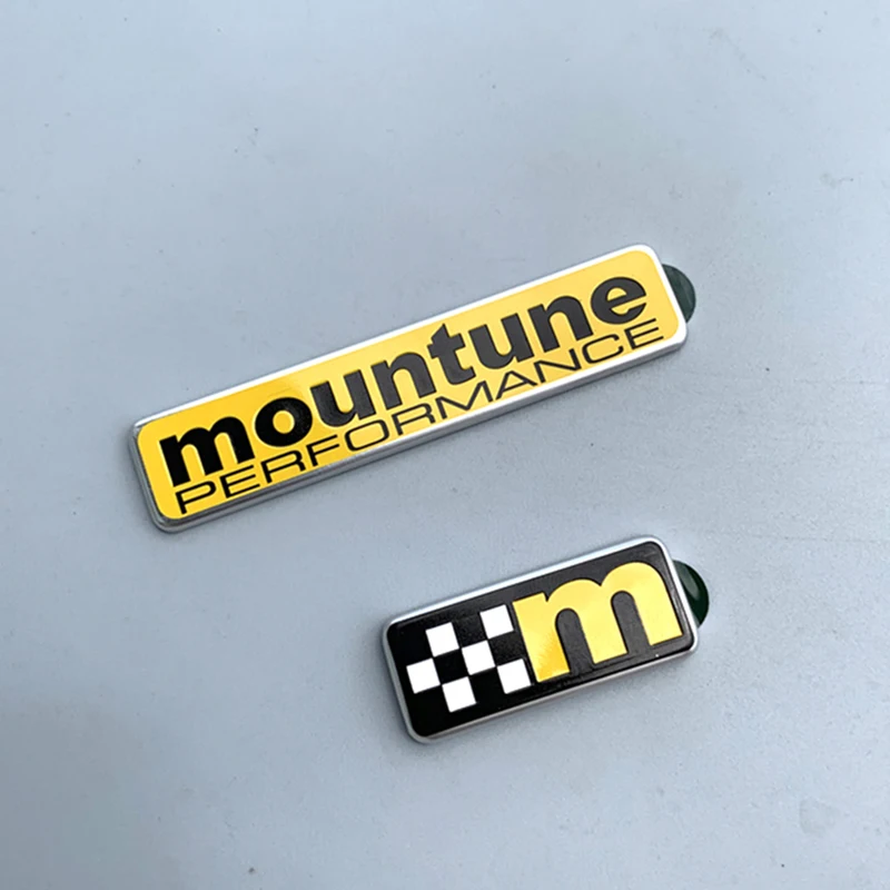 Yellow M Badge Emblem Label Bar for Ford Fiesta Mountune Performance Flag Logo Car Styling Refitting ST Upgrade Trunk Sticker | Автомобили