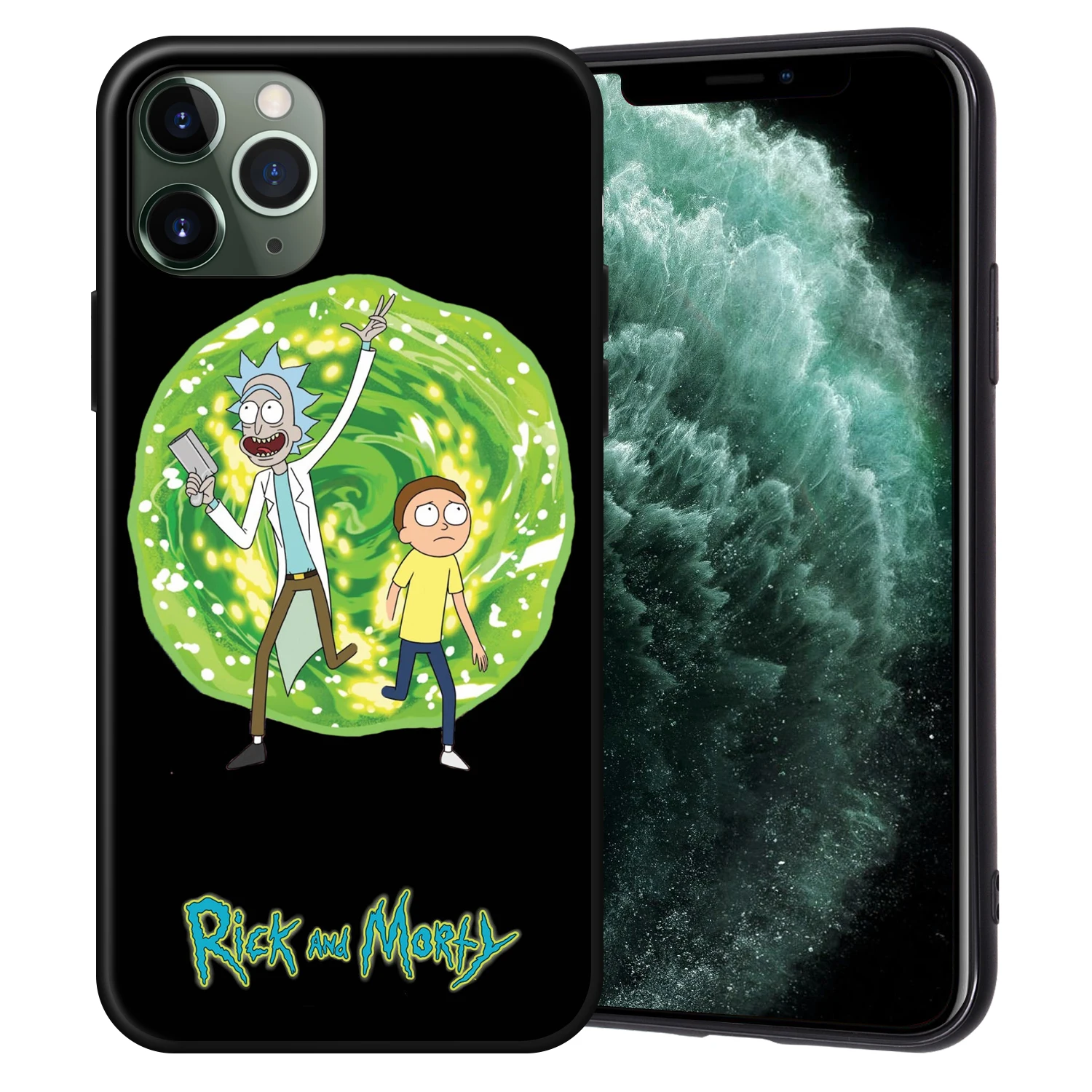 Рик и Морти черный чехол ТПУ для iPhone XR XS Max X Coque для iPhone 11 Pro Max чехол для iPhone 7 8 6 6S Plus 5 5S SE Fundas