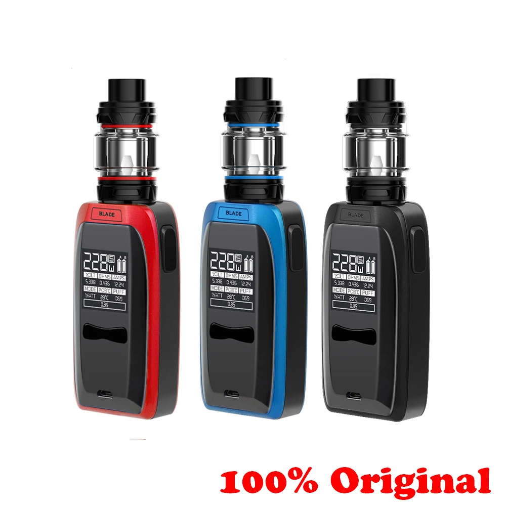 Квадроциклы лезвие 228 Вт вейп комплект электронной сигареты с 5 мл бак выше 150