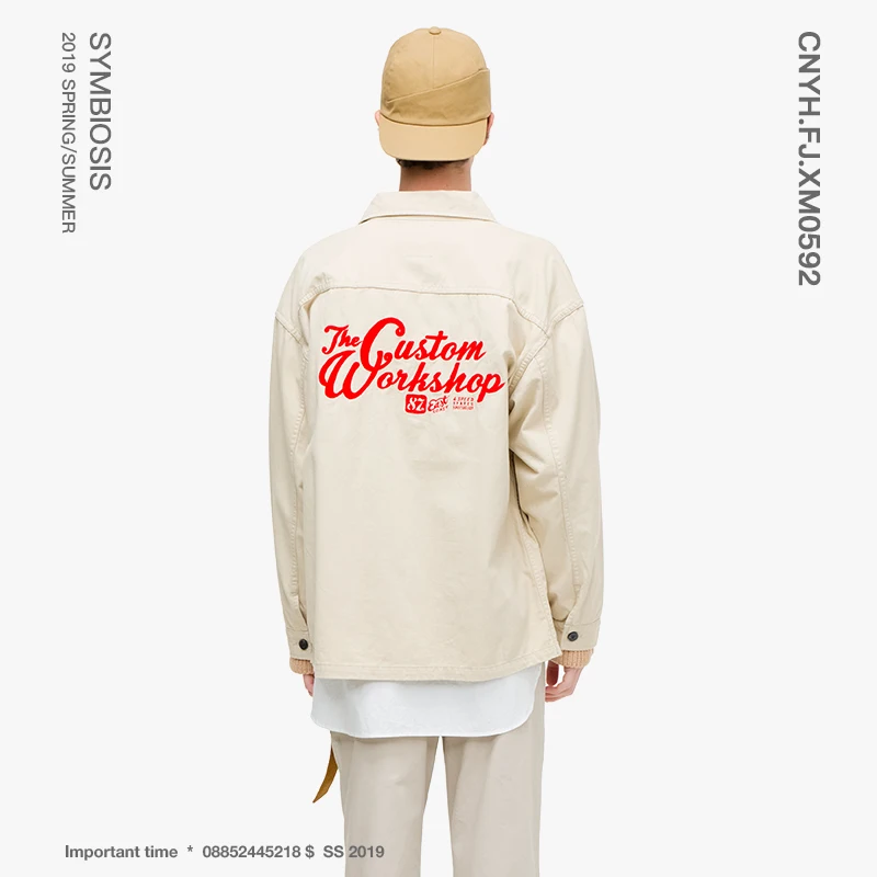 VIISHOW уличная одежда мужские куртки бренд западный стиль с принтом хаки куртка