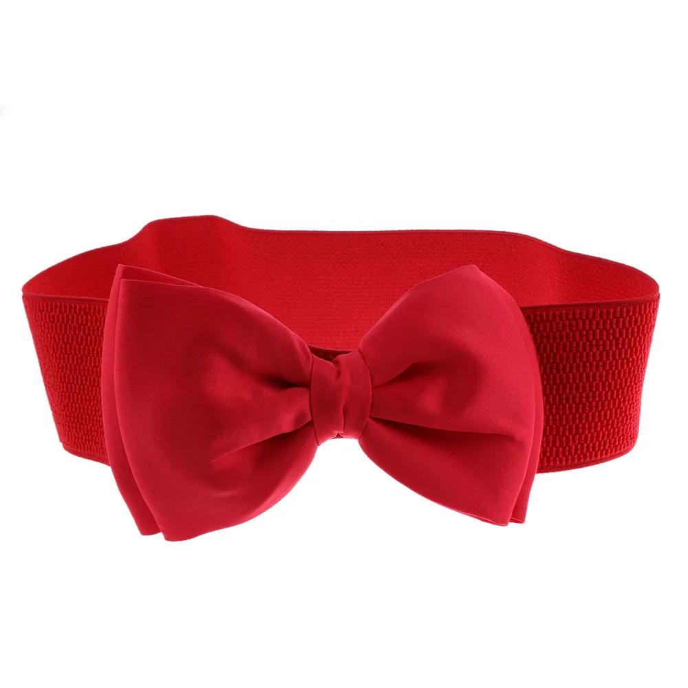 1 шт. новый дизайн пояс для женщин модный бант на талии эластичный стрейч в стиле