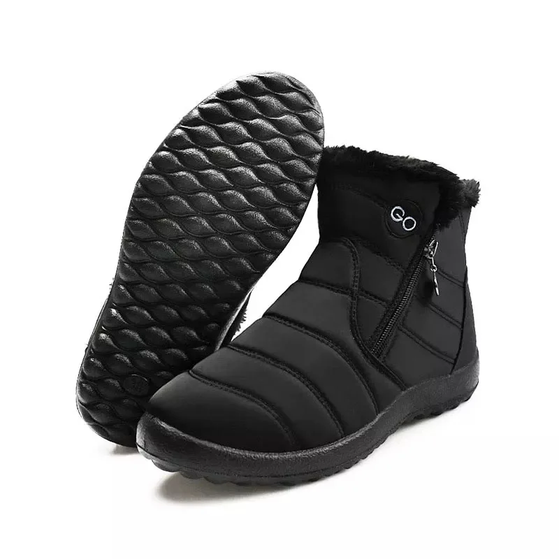 Женские зимние ботинки однотонные женские снегоступы водонепроницаемые новинка