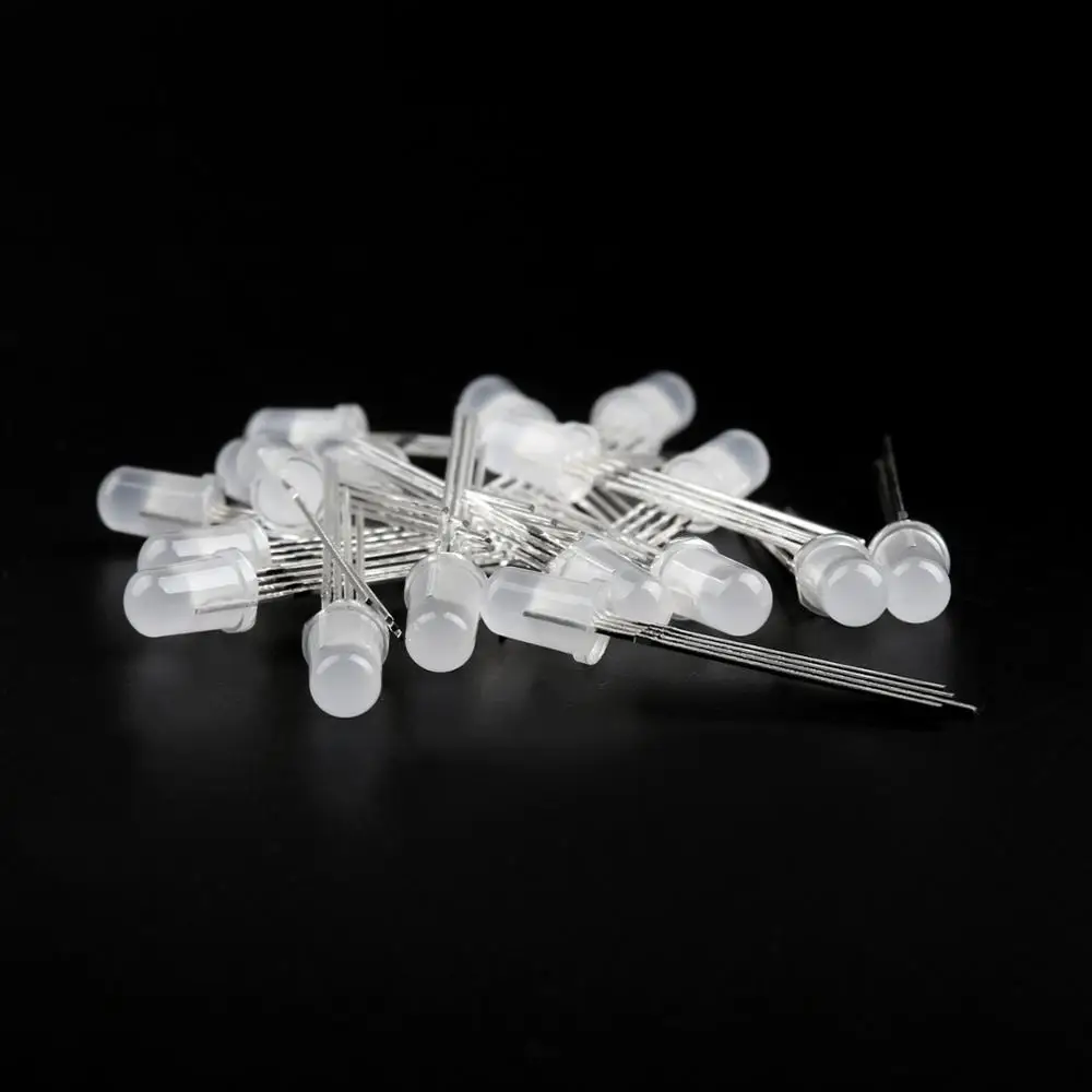 Artudatech 1000 шт. светодисветодиодный 5 мм RGB диффузионный супер яркий общий катодный