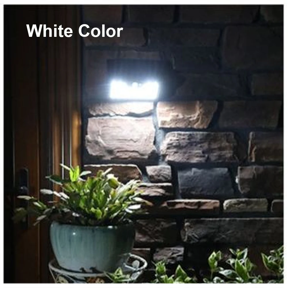 

Solar Lights Outdoor Motion Sensor LED Lamp Waterproof Wall-Mounted Remote Control Warning Light For Garden Street Light 2PCS