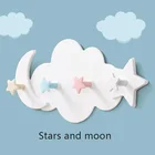 Самоклеящиеся крючки Kawaii Cartoon Cloud детская комната крючок на стену подвесной Декор бесшовные дверная вешалка для одежды ванная комната