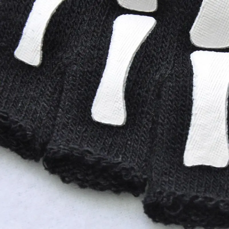 

Unisex Adult Halloween Skeleton Skull Half Finger Gloves Luminous Winter Mittens R7RF