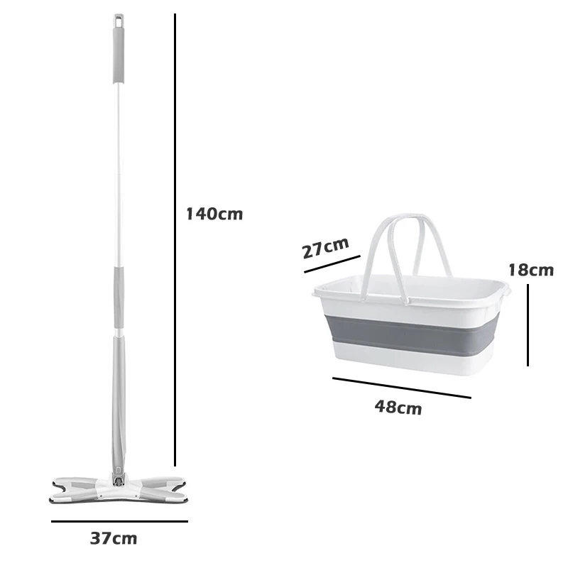 

X-type Floor Mop Flat Mops 360 Degree For Wood Ceramic Tiles Home Cleaning Tool Household with Reusable Microfiber Pads Lazy Mop