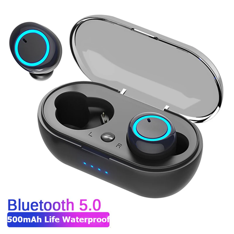 TWS Bluetooth-совместимые наушники 5 0 беспроводные игровые спортивные