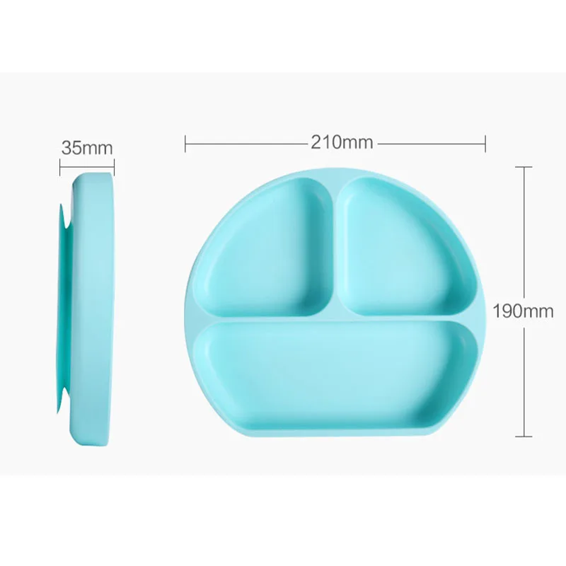 Детская силиконовая тарелка интегрированная детская посуда пищевая добавка