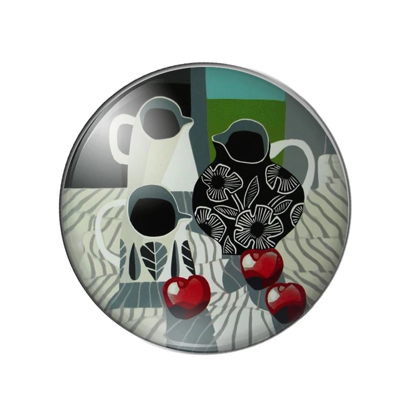 

Fashion vase retro style 12mm/18mm/20mm/25mm Round Photo Glass Cabochon Demo Flat Back Making Findings ZB0543