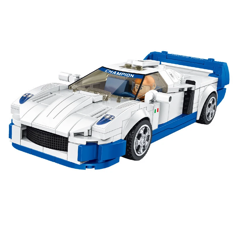 

Creator R56 Speed Champions Pull Back Racing Sport Car Building Blocks Supercars Bricks Classic Model Set Kit Toys For KIds Gift