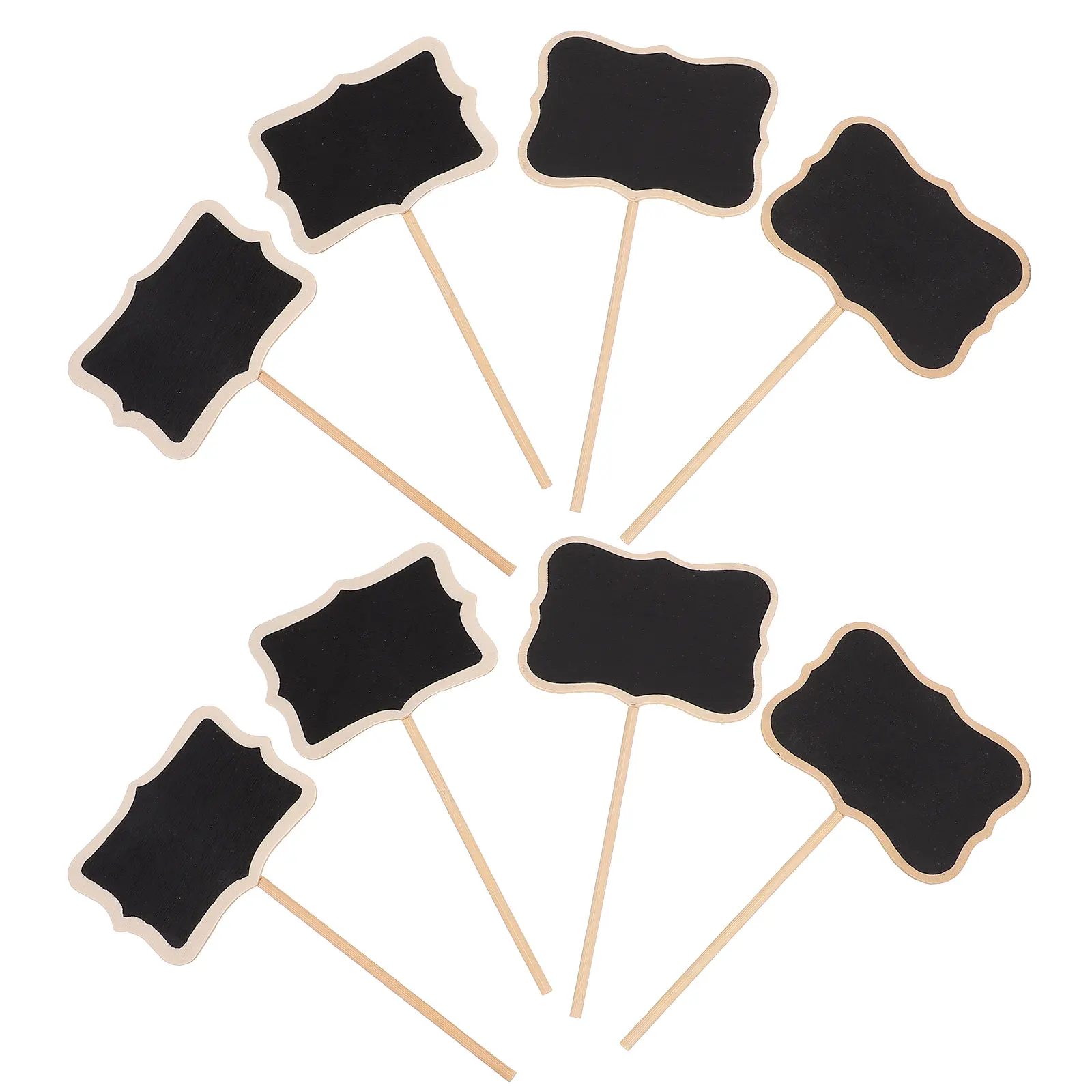 

20pcs Garden Mini Wooden Chalkboard Plant Markers Creative Blackboard Signs