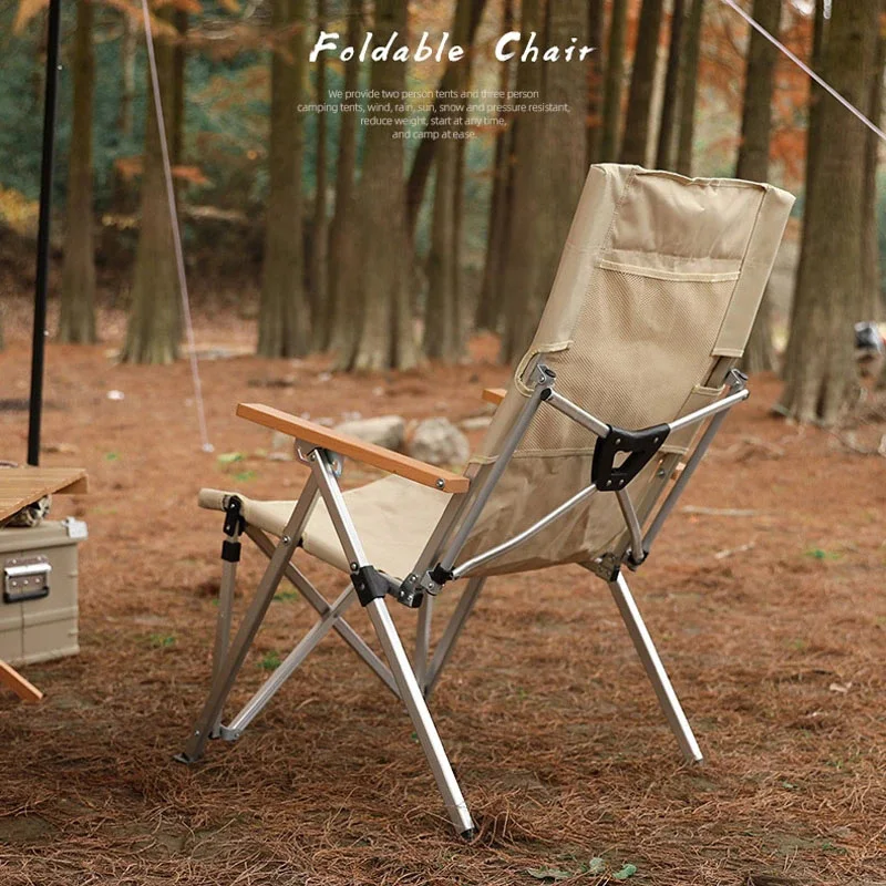 

Outdoor Camping FishinChair Three-Speed Adjustable Long Back Chair Folding Recliner Garden Picnic Beach Relaxation Chair