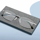 Мужские квадратные очки с полной оправой из чистого титана, мужские оправы для очков по рецепту при близорукости и дальнозоркости F1876