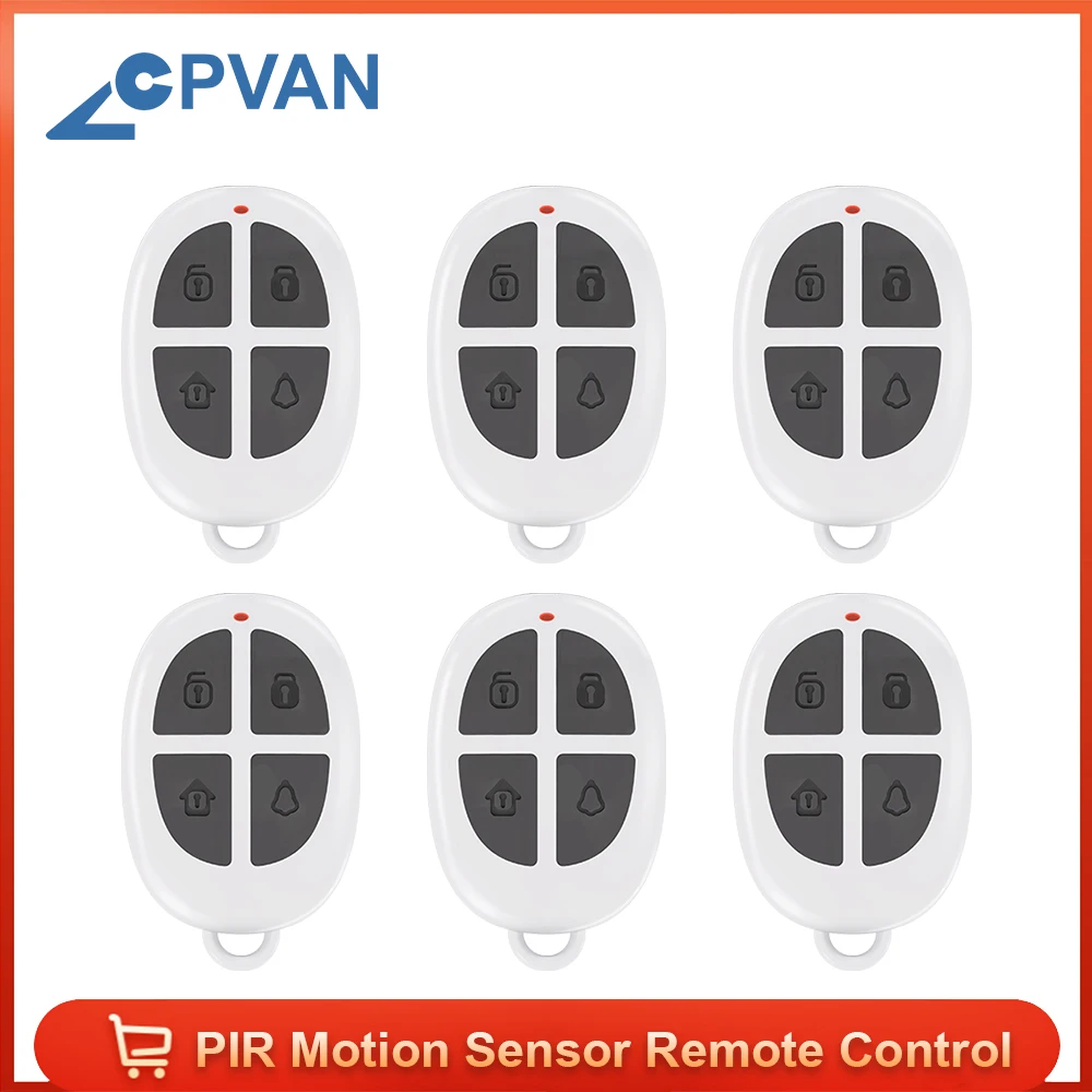 CPVAN Motion Sensor Alarm Remote Control for CP2 PIR Motion Detector 433mhz Infrared Detector Home Security System