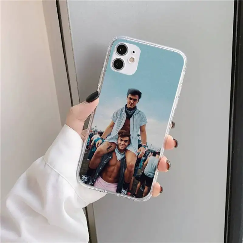 

Dolan Twins American singer Phone Case Transparent soft For iphone 5 5s 5c se 6 6s 7 8 11 12 plus mini x xs xr pro max