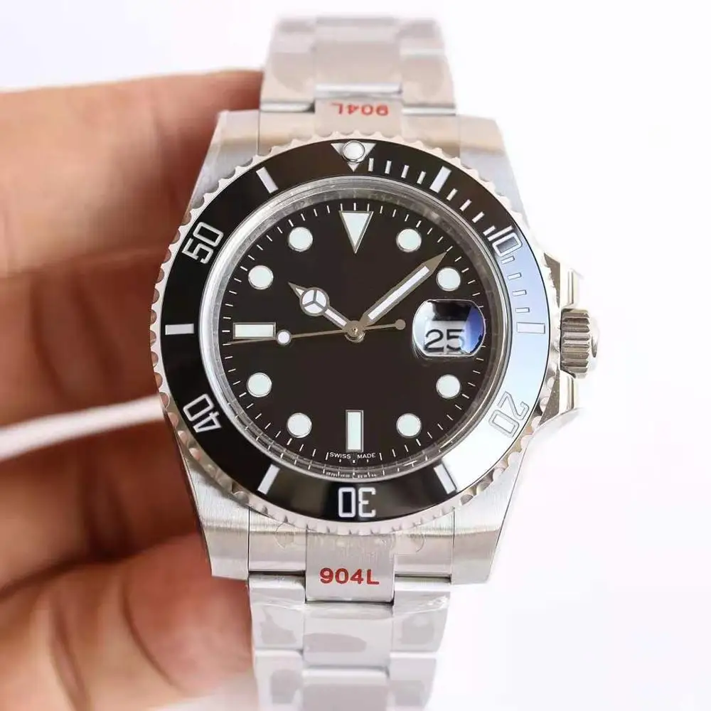 

2021 new models 41mm diamond dial Calendar Waterproof Luminous Stainless ceramic Bezel Man Clock Automatic Mechanical