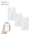 Умный светильник ключатель света Tuya USEU, Wi-Fi + Bluetooth, голосовое управление, беспроводной настенный выключатель, дистанционное управление, работа с Alexa Google Home 1234, банда