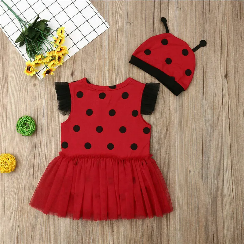 Платье в горошек для маленьких девочек от 0 до 18 месяцев летняя одежда