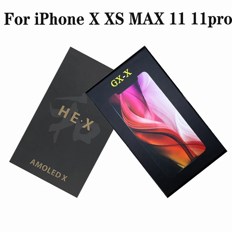 

GX HE ZY Pantalla OLED Display For iPhone X XSMAX 11 11pro LCD Display Touch Screen Digitizer Assembly For iPhone X XS Max XR