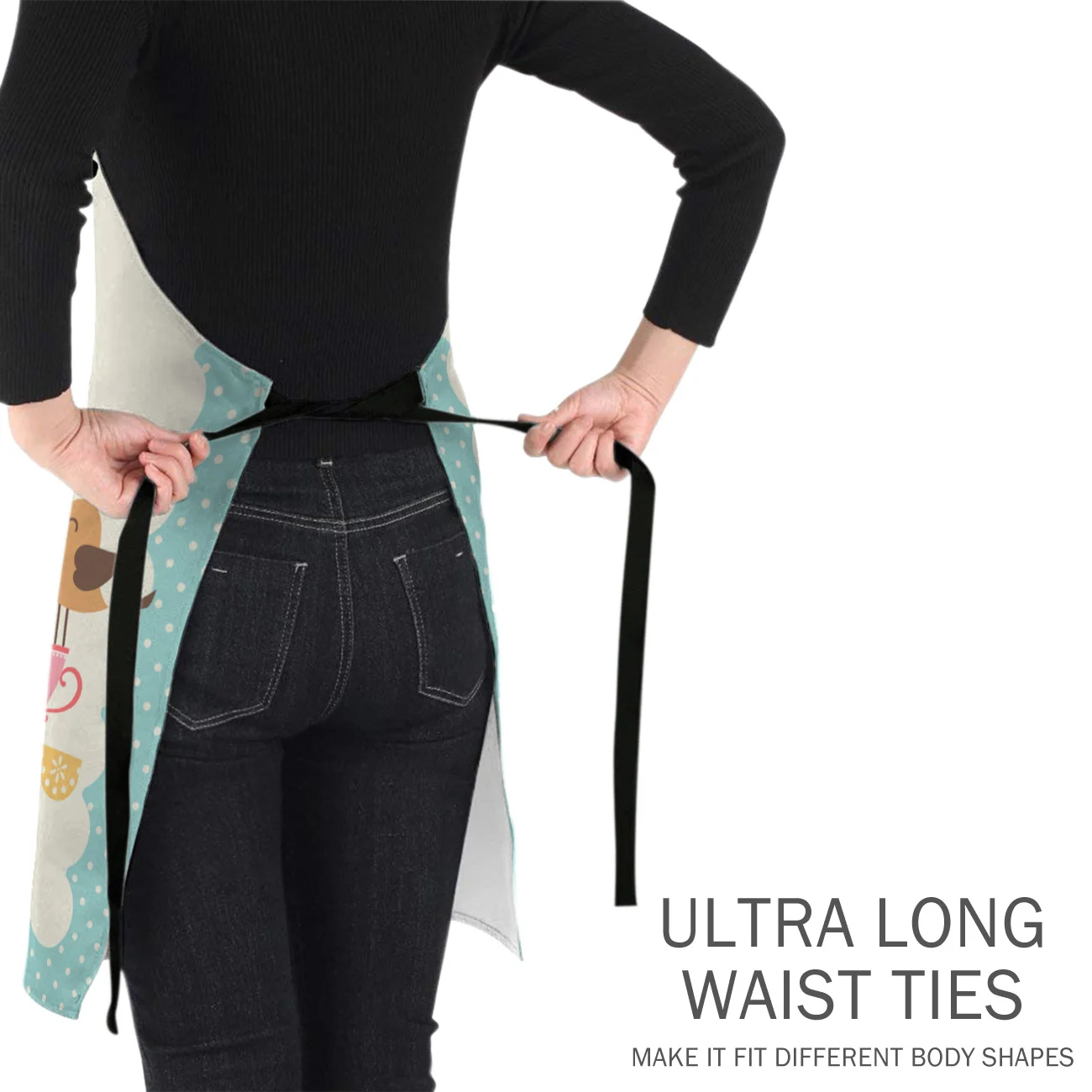 Tophome Кухонные фартуки с животными вечерние милые рисунком совы птицы