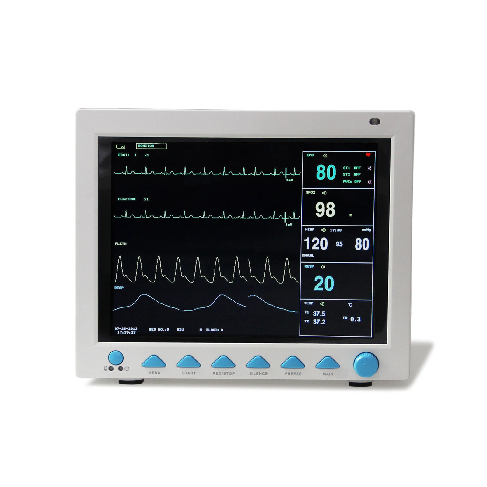 Фельдшерский Монитор пациента CMS8000 VET 6 параметров жизненные знаки ECG NIBP SPO2 RESP TEMP PR