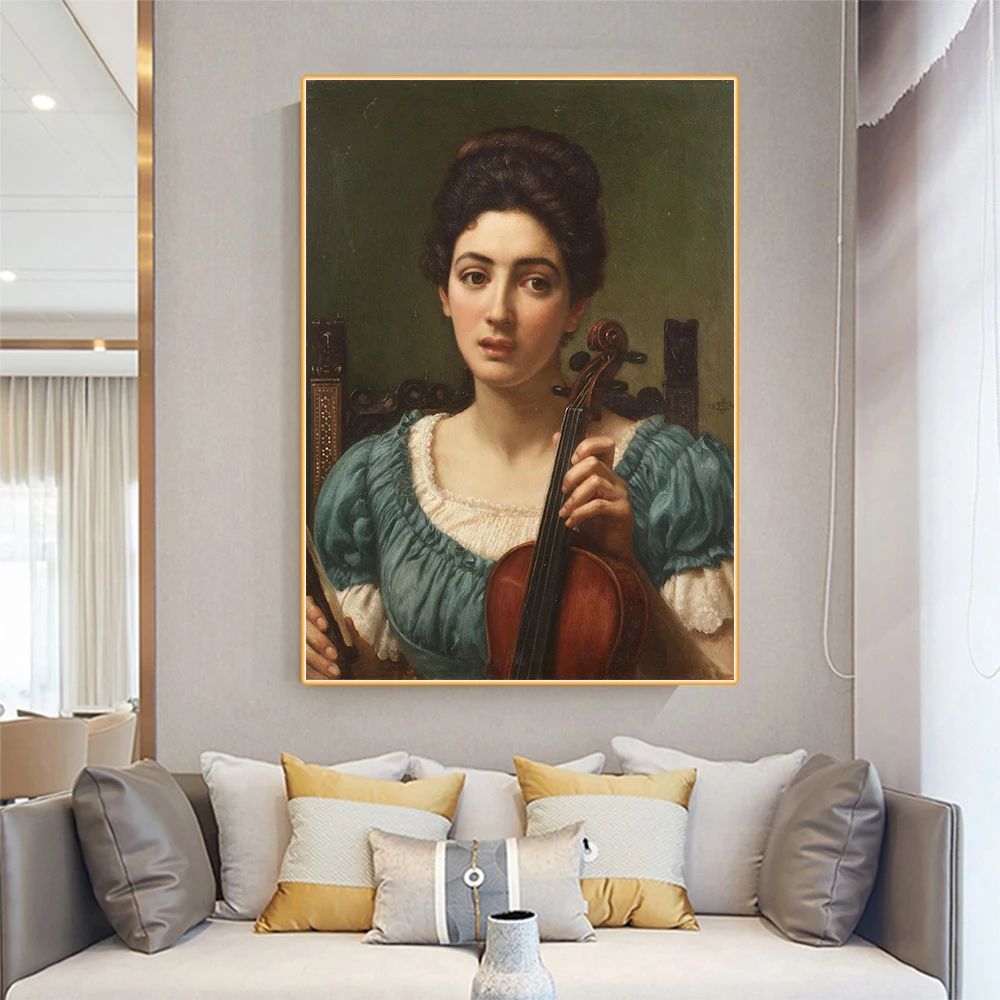 Картина маслом Эдвард Джон поинтер из скрипача художественный постер
