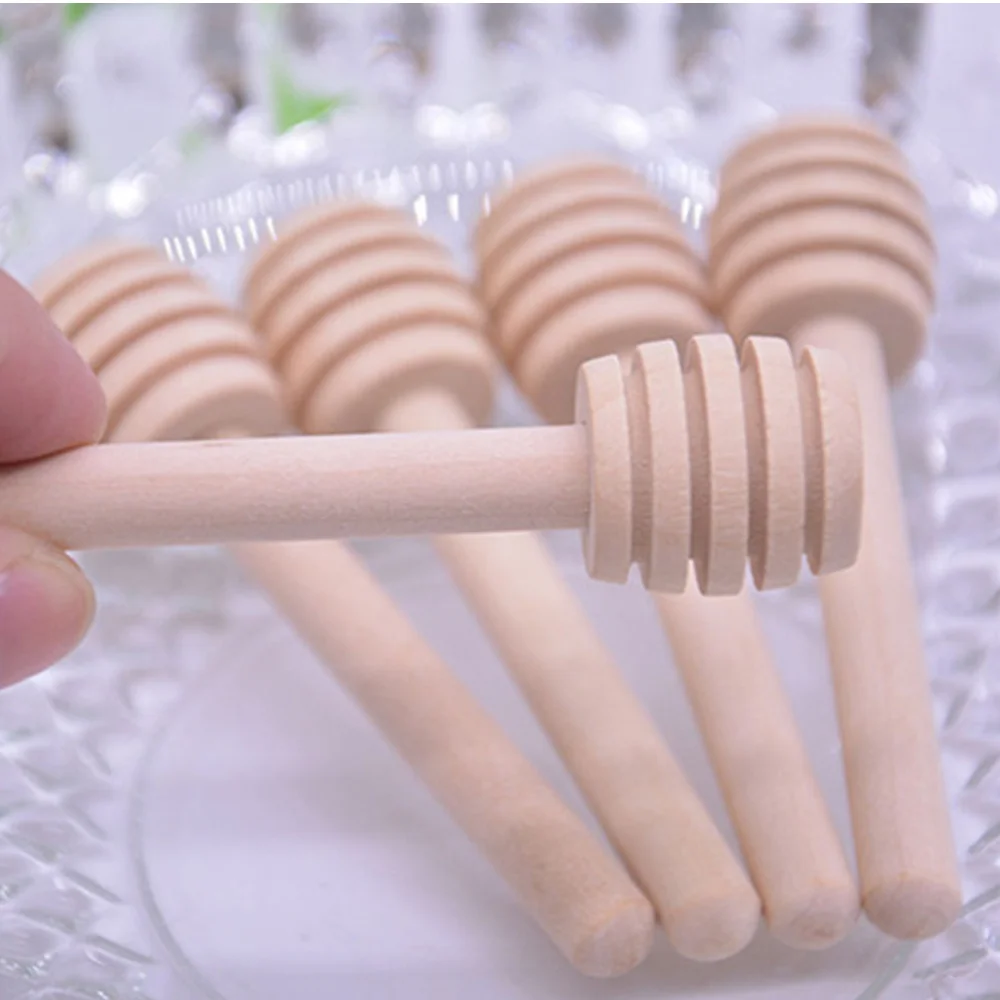 

24PCS Wooden Honey Dipper Sticks Jam Dippers Syrup Stirrers for Honey Pot Jar Container