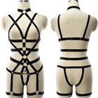 JLX. Портупея сексуальное нижнее белье боди подвязка для ног бондаж боди клетка Готическая рейва женское строгое обвязка на все тело