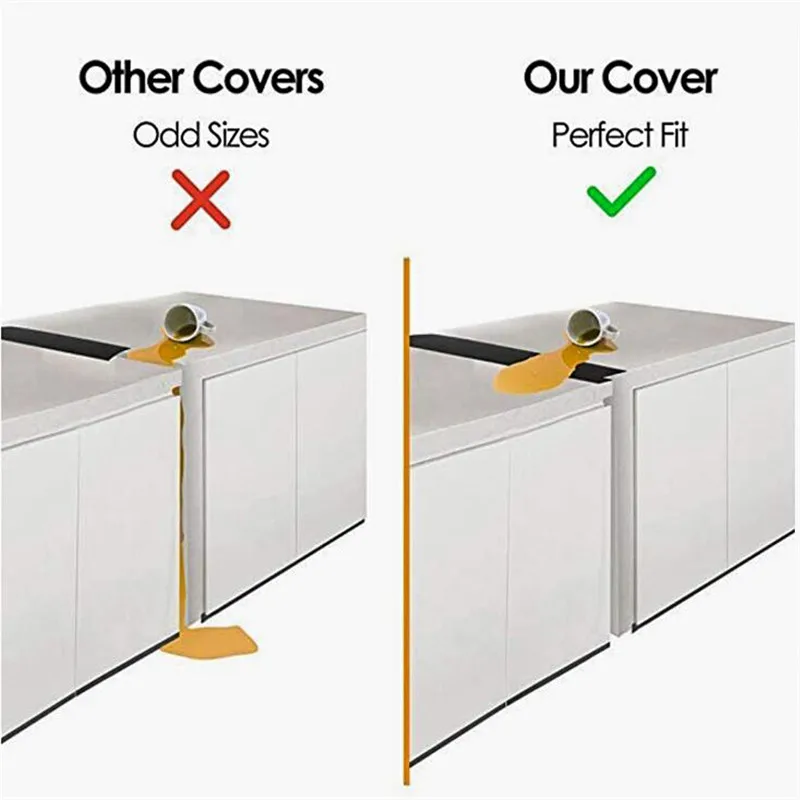 21 дюймов гибкая плита счетчик крышка зазора силиконовая Резина кухня масло-газ