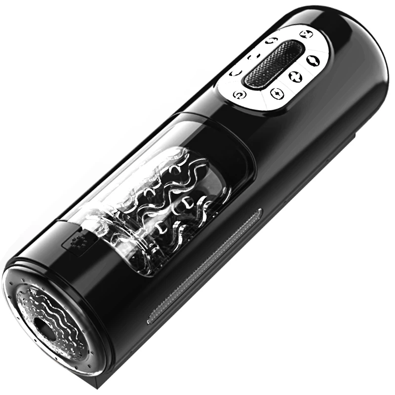 Latest Male Masturbation Cup Intelligent Pronunciation Automatic Telescopic Rotating Squirm Heating Vagina Pocket Pussy Sex Toy | Красота и