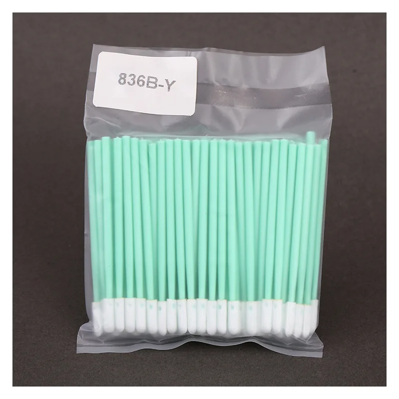 100 шт. чистый ватный тампон двухсторонняя микрофибра чистящая головка