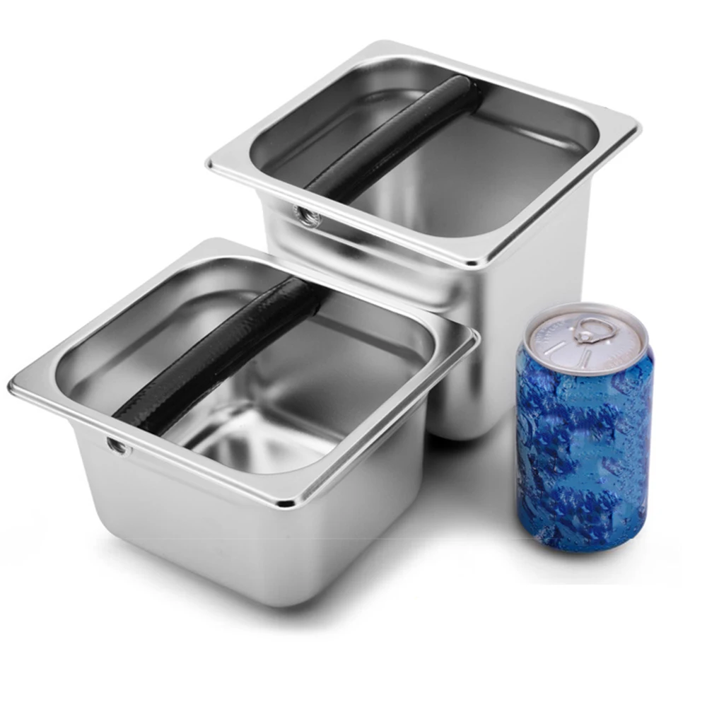 Кофейная коробка из нержавеющей стали контейнер для кофе бариста мусорное ведро