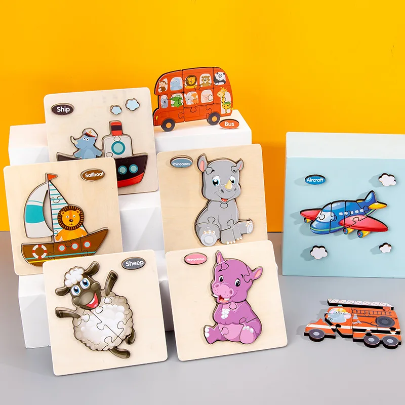 Обучающие игрушки Монтессори для детей материалы раннего обучения деревянные