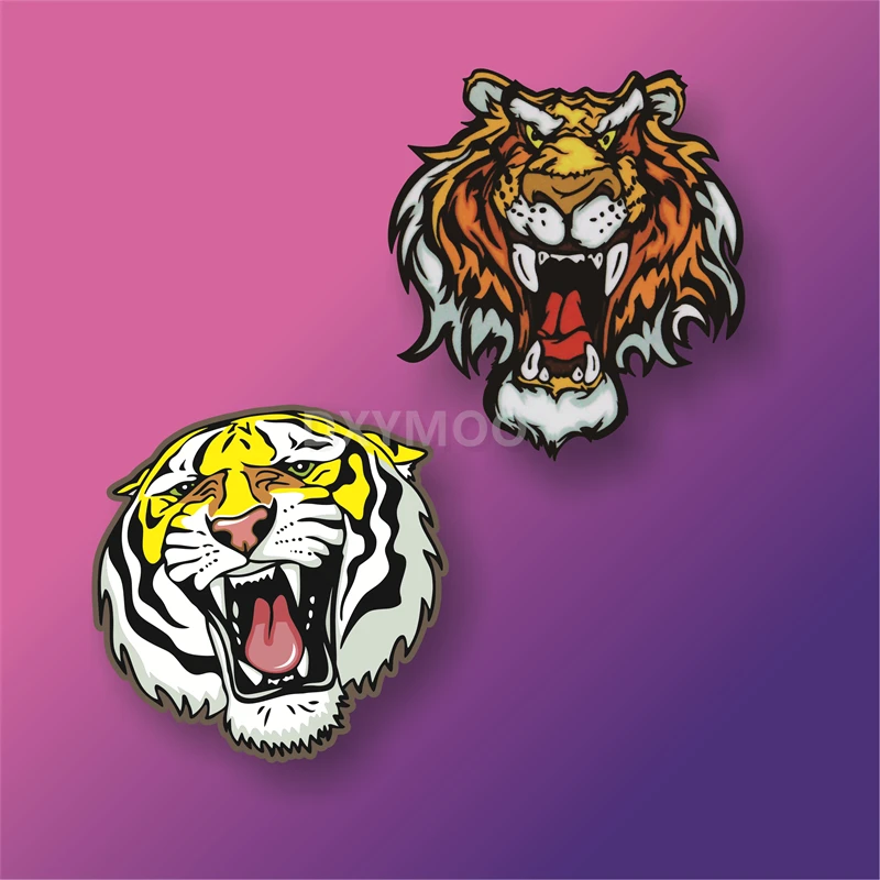 DXYMOO Cool Tiger Head Motocross Bike Helmet Decal For Car Styling Tape Auto Truck Sticker Wateproof | Stickers