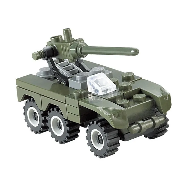 

Mini Transportation tank plane Car Educational Assembled Models Building Blocks Compatible small Bricks toys for children