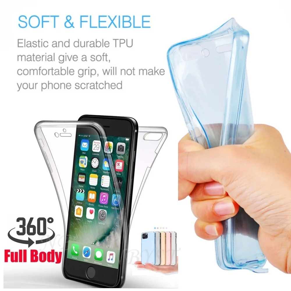 360 прозрачные противоударные силиконовые чехлы для Samsung S20 FE S10 Lite Note 10 20 Ultra Galaxy A01