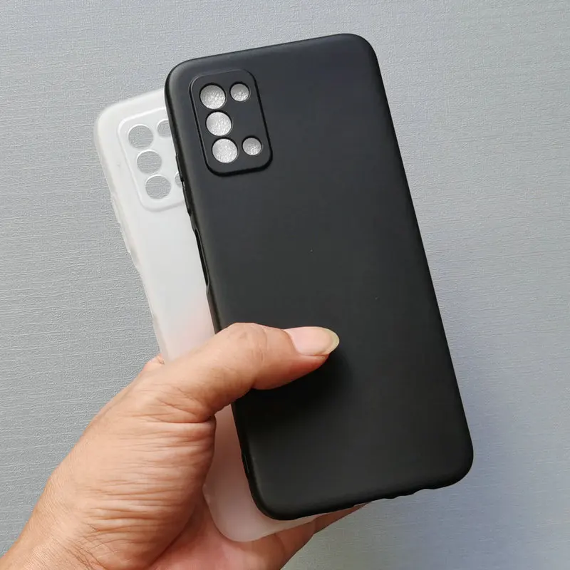 

TPU Case For Samsung Galaxy F52 E5260 Black White Matte Unti-finger Print Shockproof Anti Sratch Soft Protective Cover For E5260