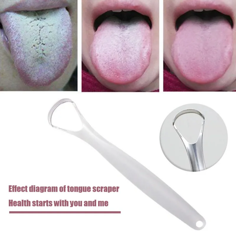 

1PCS Tongue Scraper Cleaner Stainless Steel Tongue Cleaner For Adults Or Kids Tongue Scrapers